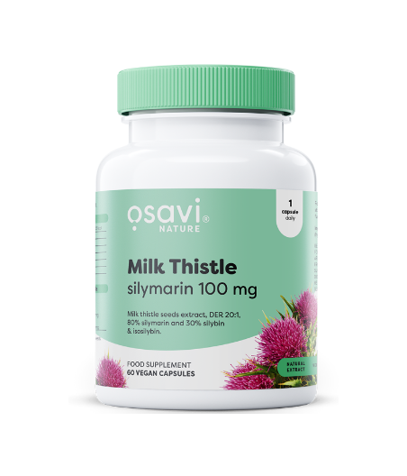 OSAVI Milk Thistle, Silymarin 100mg - 120 vegan capsules