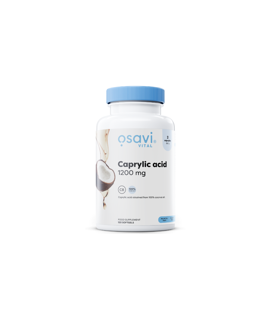 OSAVI Caprylic Acid, 1200mg - 60 softgels – low-calorie product from Osavi, buy in Bombbar