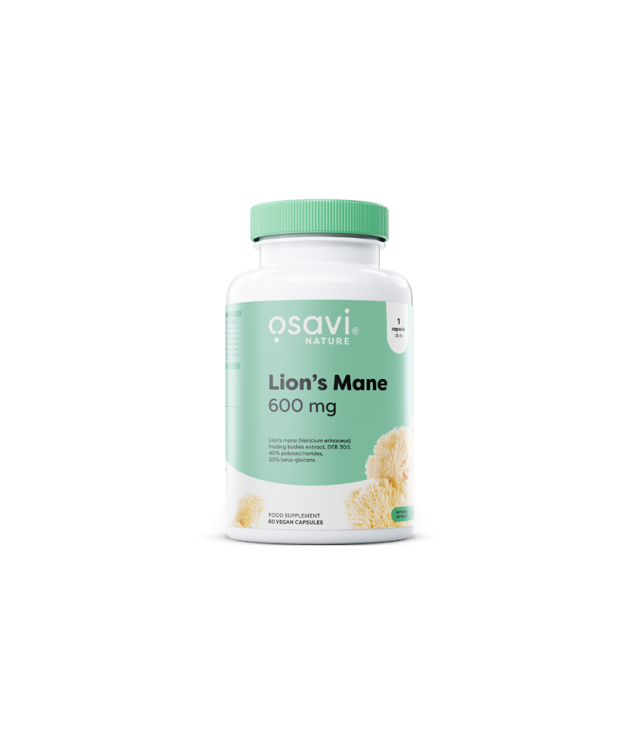 OSAVI  Lion's Mane 600 mg 120 vegan capsules – low-calorie product from Osavi, buy in Bombbar