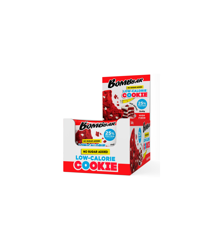 BOMBBAR Cookie, Red Velvet - 40 grams – low-calorie product from Bombbar, buy in Bombbar