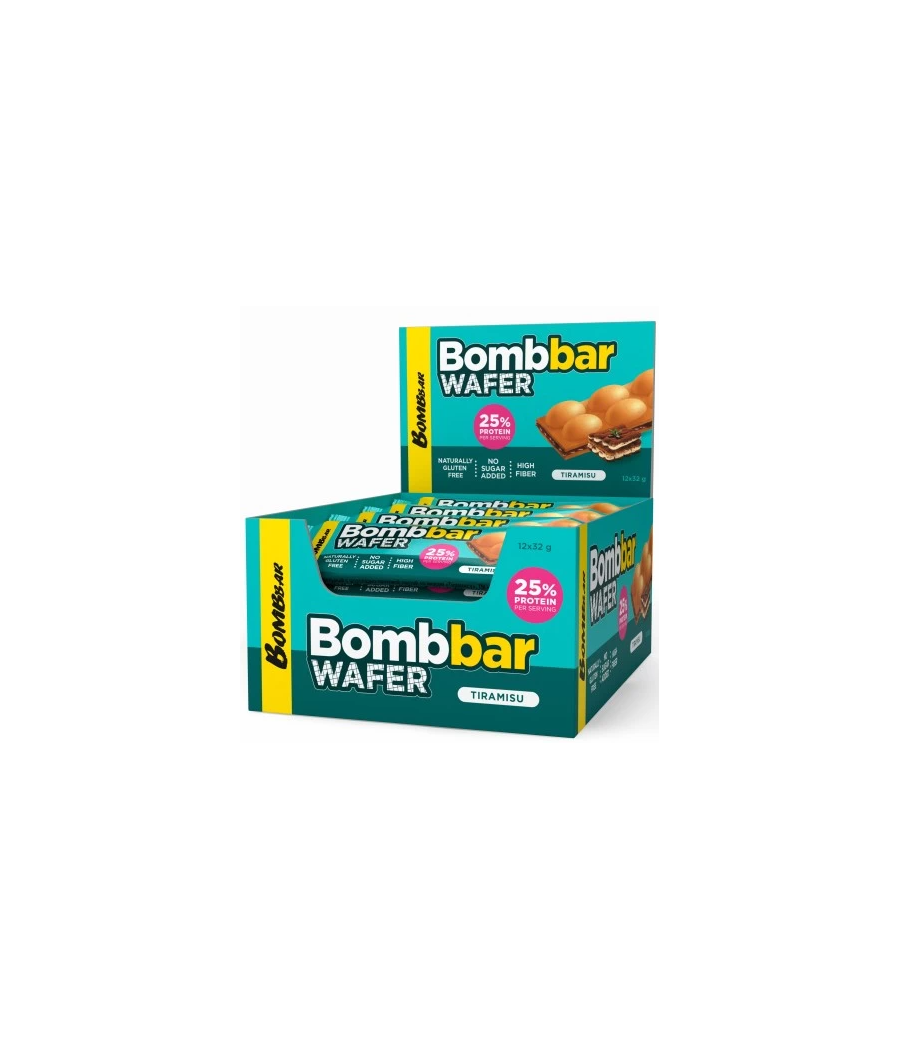 BOMBBAR Wafer bar with chocolate-nut paste with "Tiramisu" flavor 32 g – low-calorie product from Bombbar, buy in Bombbar