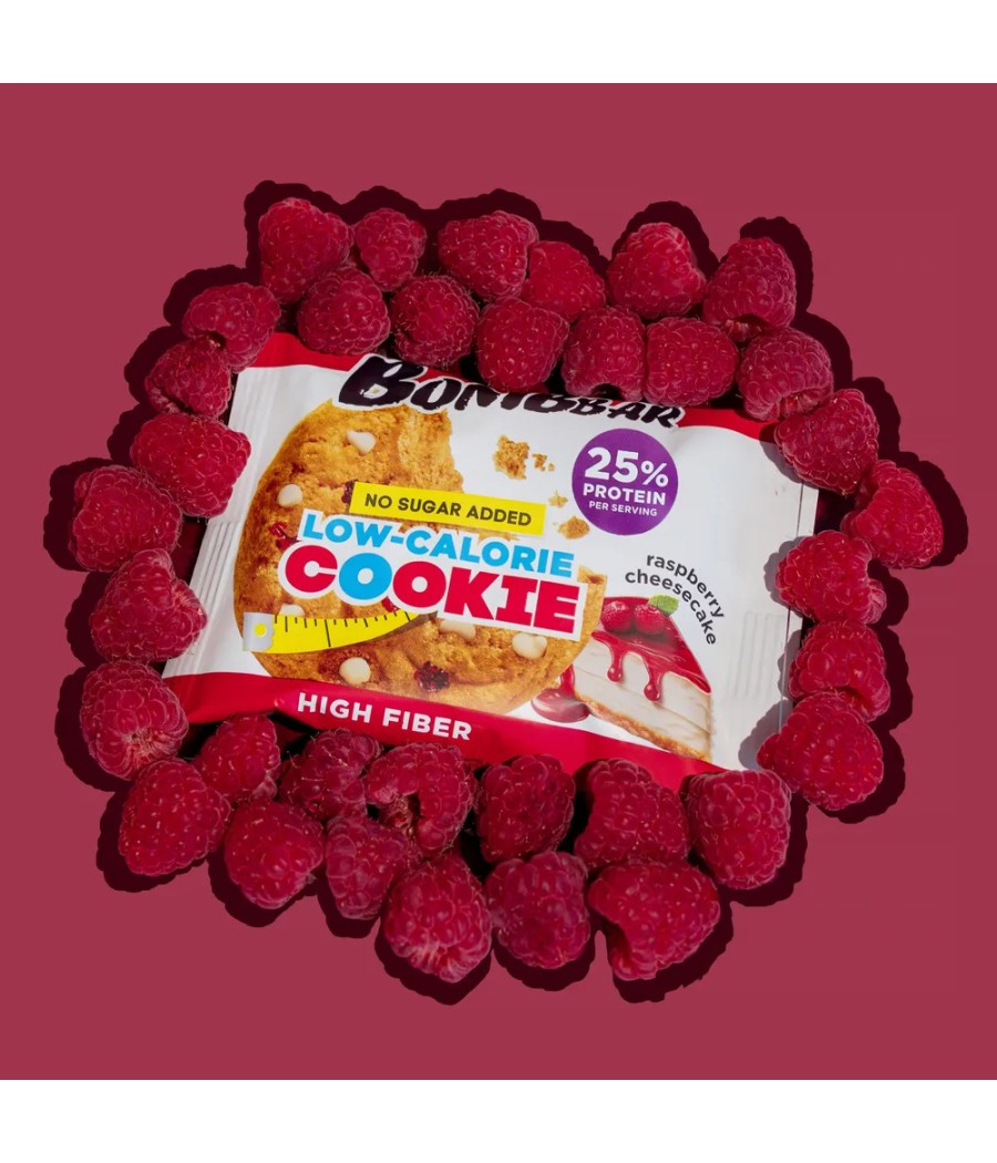 BOMBBAR Protein low-calorie cookies "Raspberry cheesecake", 40g – low-calorie product from Bombbar, buy in Bombbar