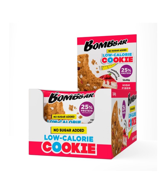 BOMBBAR Protein low-calorie cookies "Raspberry cheesecake", 40g