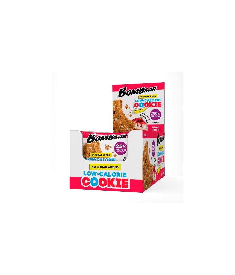 BOMBBAR Protein low-calorie cookies "Raspberry cheesecake", 40g – low-calorie product from Bombbar, buy in Bombbar