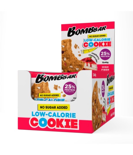 BOMBBAR Protein low-calorie cookies "Raspberry cheesecake", 40g