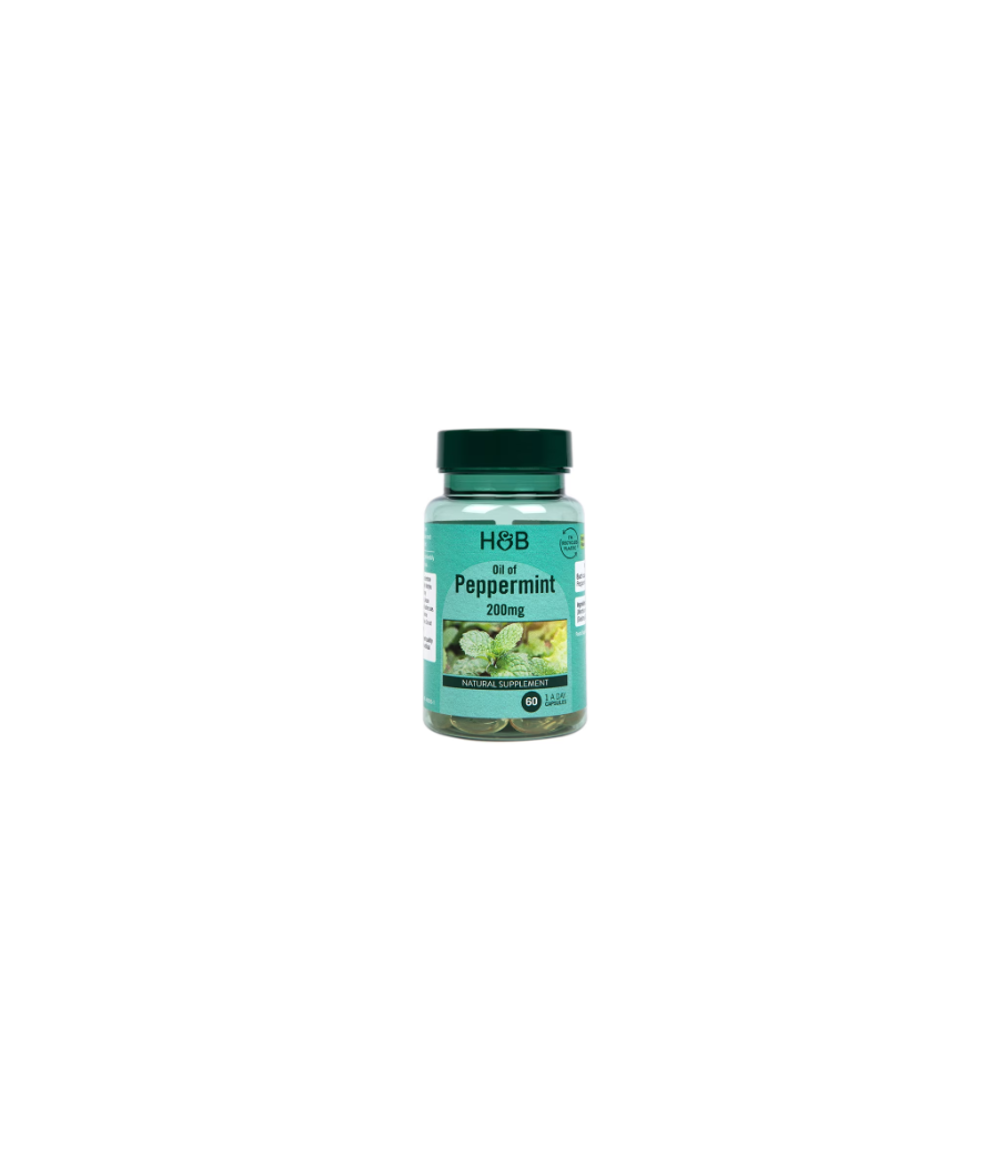 Oil of Peppermint, 200mg - 120 caps – low-calorie product from Holland&Barrett, buy in Bombbar