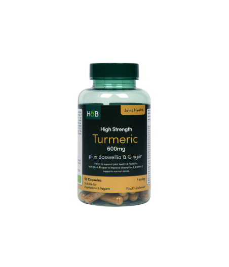 HOLLAND&BARRETT High Strength Turmeric plus Boswellia & Ginger, 600mg - 90 capsules