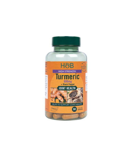 HOLLAND&BARRETT High Strength Turmeric with Black Pepper, 600mg - 90 capsules