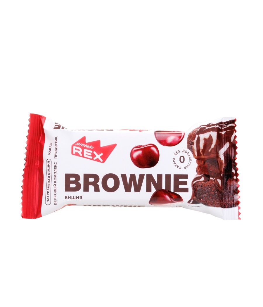 PROTEIN REX Proteiini brownie, kirss - 50 g – madala kalorsusega toode firmalt Protein Rex, osta Bombbar-ist