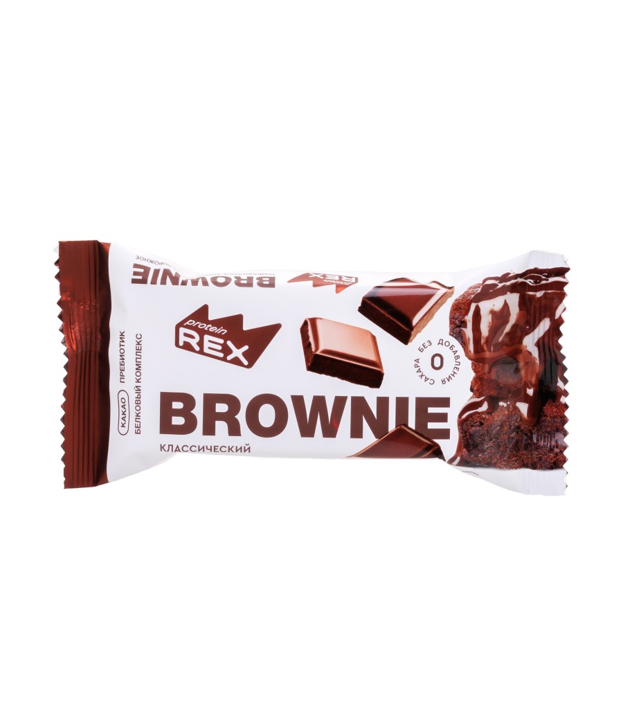 PROTEIN REX Proteiini brownie kook, klassikaline - 50 g – madala kalorsusega toode firmalt Protein Rex, osta Bombbar-ist