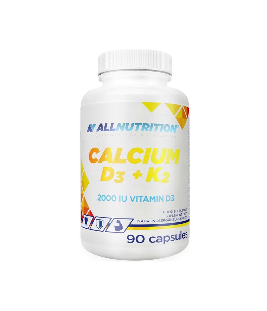 ALL NUTRITION Calcium D3 + K2 - 90 caps – low-calorie product from AllNutrition, buy in Bombbar