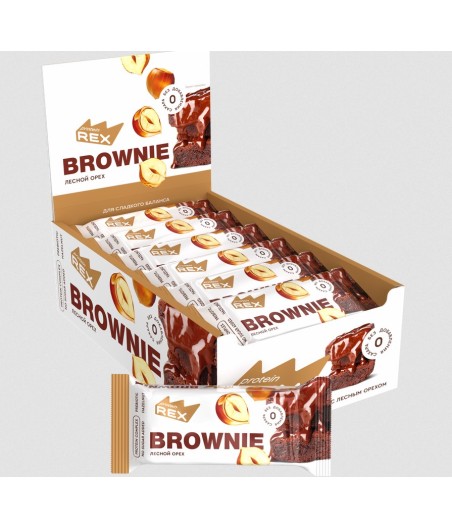 PROTEIN REX Protein brownie, sarapuupähkel - 50 g