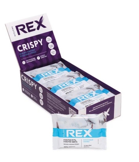 PROTEIN REX CRISPY Protein-cereal crispbread, coconut trifle - 55 g