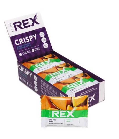 PROTEIN REX CRISPY Хлебцы протеино-злаковые, тайская дыня - 55 г