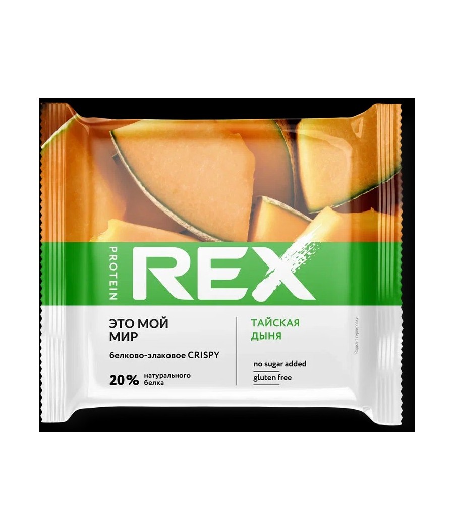 PROTEIN REX CRISPY Хлебцы протеино-злаковые, тайская дыня - 55 г – низкокалорийный продукт от Protein Rex, купить в Bombbar