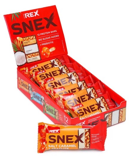 PROTEIN REX SNEX Bar glazed, salted caramel - 50g