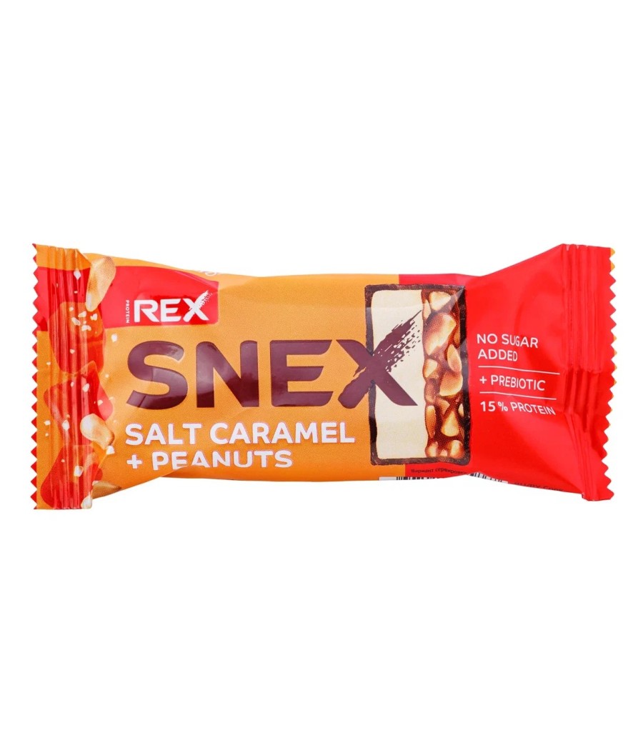 PROTEIN REX SNEX Bar glazed, salted caramel - 50g – low-calorie product from Protein Rex, buy in Bombbar