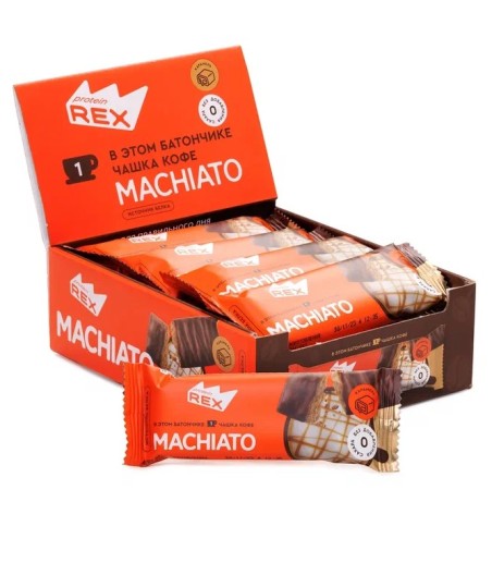 PROTEIN REX High-protein bar, caramel macchiato - 40g