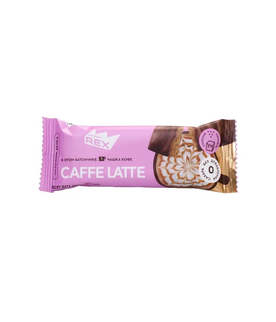 PROTEIN REX High protein bar, salted caramel latte - 40g – low-calorie product from Protein Rex, buy in Bombbar