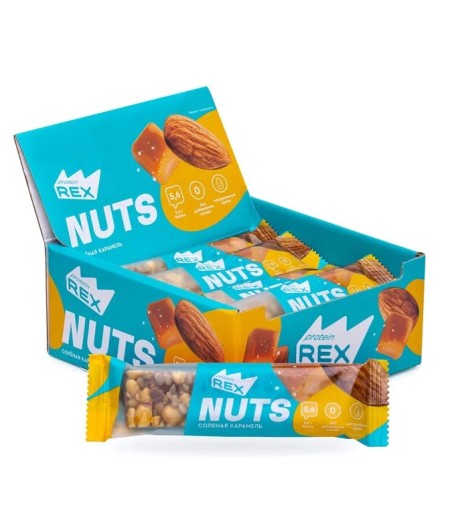 ROTEIN REX Protein bar nut, salted caramel - 40g