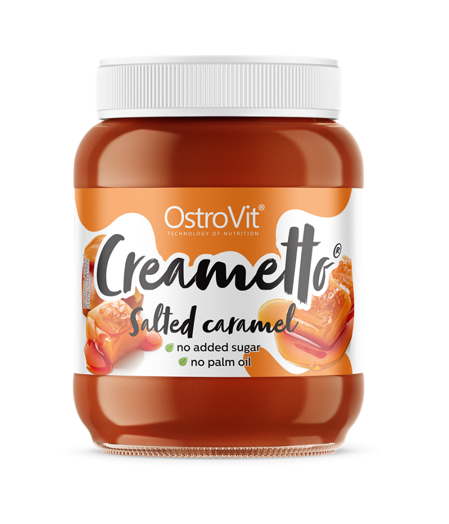 OSTROVIT Creametto Salted Caramel, 350g – low-calorie product from Ostrovit, buy in Bombbar