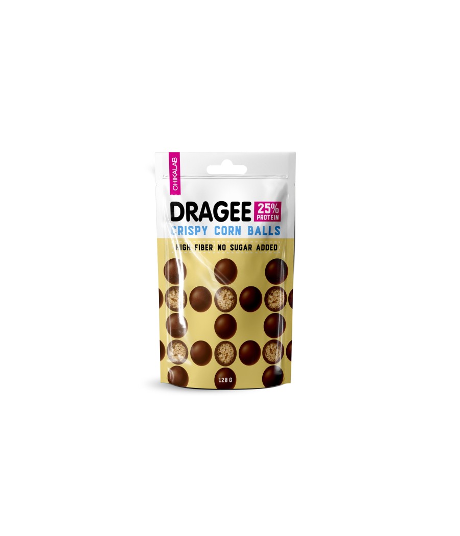 CHIKALAB Dragee Corn balls in chocolate, 120 g – low-calorie product from Chikalab, buy in Bombbar