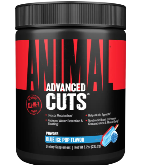 Universal Nutrition Animal Cuts, Blue Ice Pop - 248 grammi