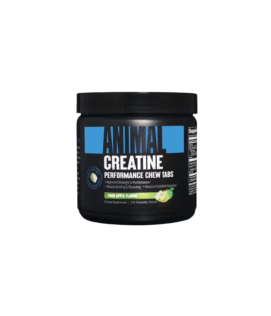 UNIVERSAL NUTRITION Creatine Chews, Зеленое яблоко - 120 жевательных таблеток – низкокалорийный продукт от Universal Nutrition, купить в Bombbar