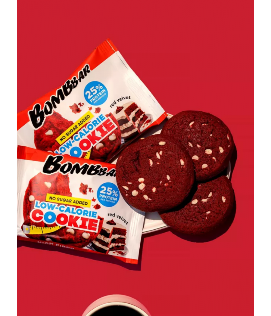 BOMBBAR Low-calorie cookies "Red Velvet", 40 g – low-calorie product from Bombbar, buy in Bombbar