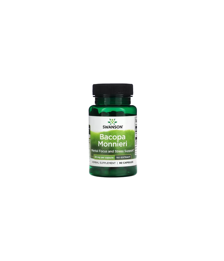 SWANSON Bacopa Monnieri 10:1 Extract, 50mg - 90 caps – low-calorie product from SWANSON, buy in Bombbar