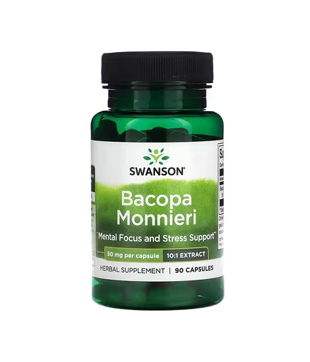 SWANSON Bacopa Monnieri 10:1 Extract, 50mg - 90 caps