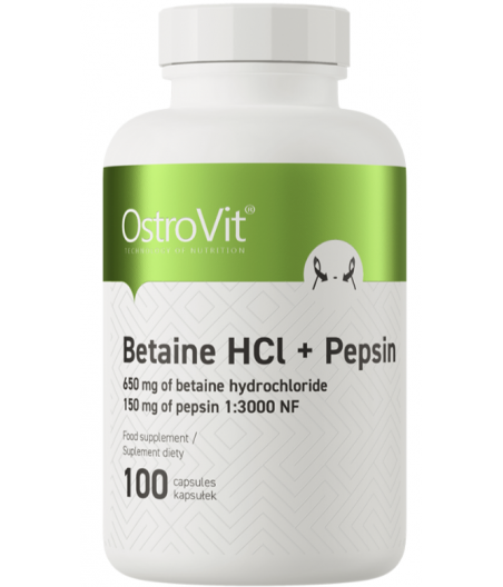 OSTROVIT Betaine HCl + Pepsin - 100 capsules