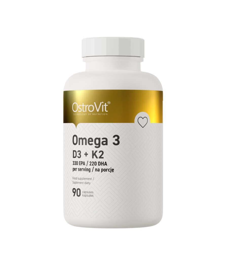 OSTROVIT Omega 3 D3+K2 - 90 kapslit – madala kalorsusega toode firmalt Ostrovit, osta Bombbar-ist