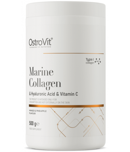 OSTROVIT Marine Collagen + Hyaluronic Acid + Vitamin C, mango&pineapple - 500 g