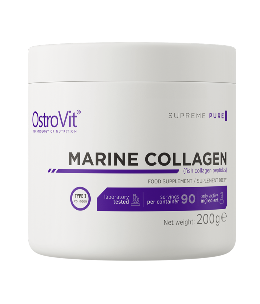 OSTROVIT Marine Collagen, natural -200g – low-calorie product from Ostrovit, buy in Bombbar