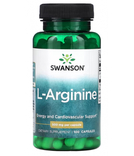 SWANSON L-arginiin, 500 mg - 100 kapslit