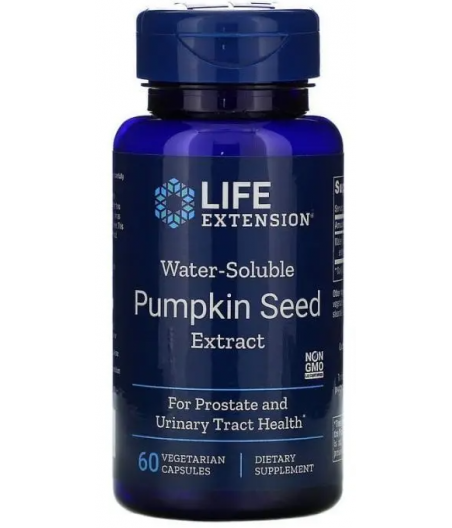 LIFE EXTENSION Pumpkin Seed Extract, Water-Soluble - 60 vcaps