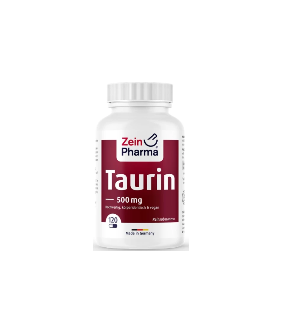 ZEIN PHARMA tauriin, 500mg - 120 vcaps – madala kalorsusega toode firmalt ZEIN Pharma, osta Bombbar-ist