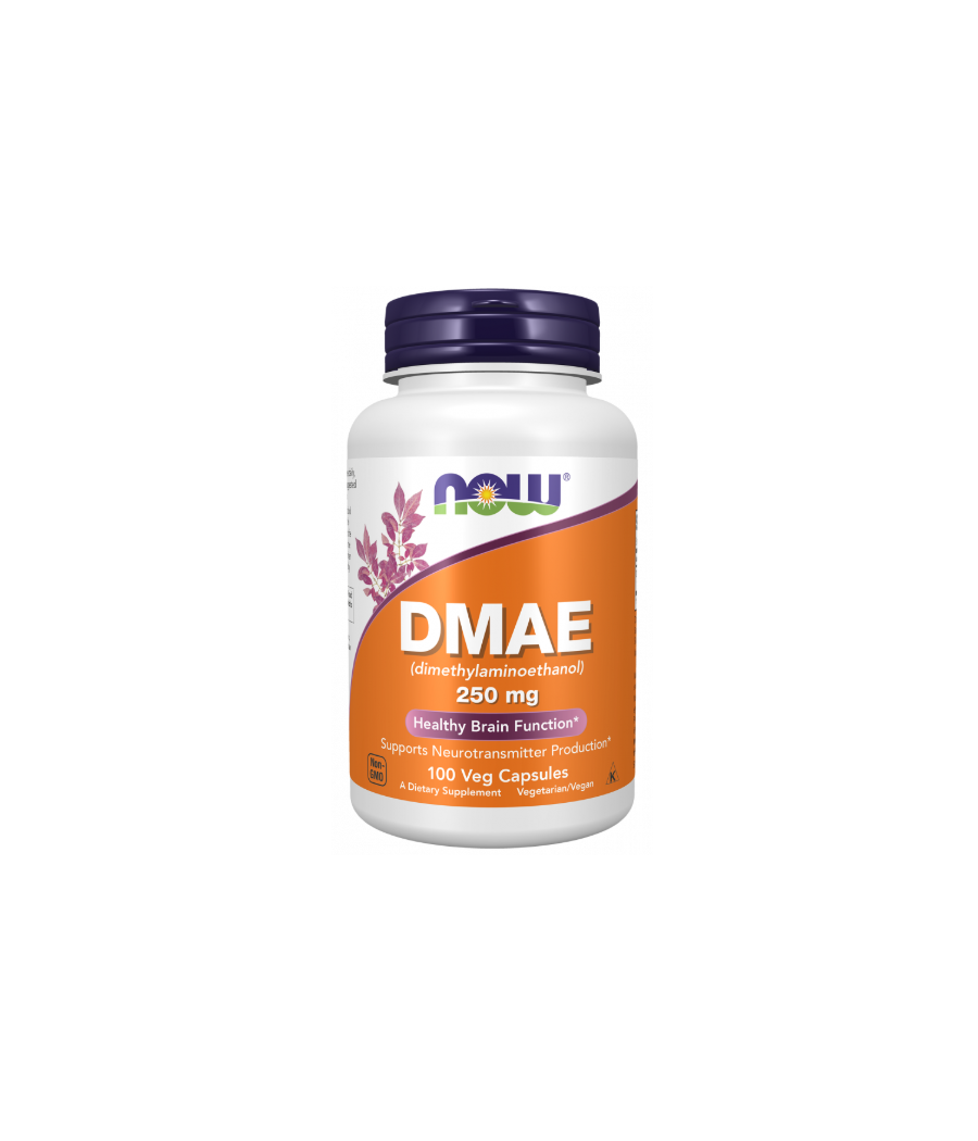 NOW FOODS DMAE (dimetüülaminoetanool), 250mg - 100 vcaps – madala kalorsusega toode firmalt NOW, osta Bombbar-ist