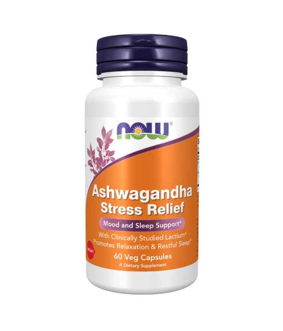 NOW FOODS Ashwagandha Stress Relief - 60 vcaps