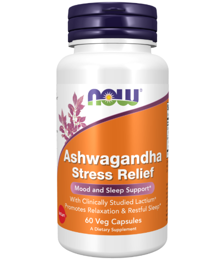 NOW FOODS Ashwagandha Stress Relief - 60 vcaps