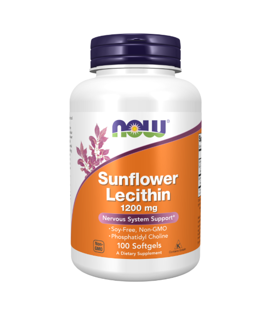 NOW FOODS Sunflower Lecithin, 1200mg - 100 softgels