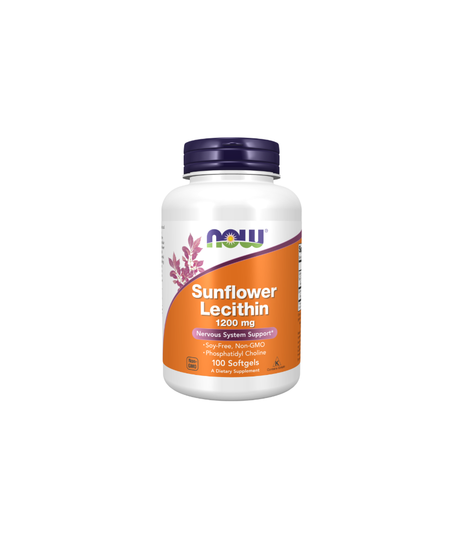 NOW FOODS Sunflower Lecithin, 1200mg - 100 softgels – low-calorie product from NOW, buy in Bombbar