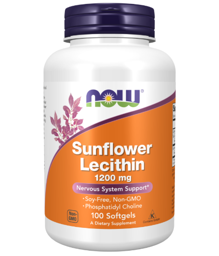 NOW FOODS Sunflower Lecithin, 1200mg - 100 softgels