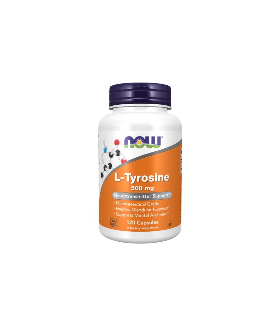 NOW FOODS L-Tyrosine, 500mg - 120 caps – low-calorie product from NOW, buy in Bombbar