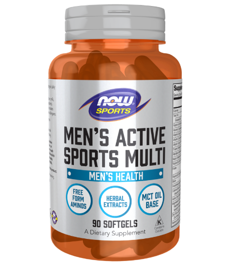 NOW FOODS Meeste Active Sports Multi - 90 pehmet geeli