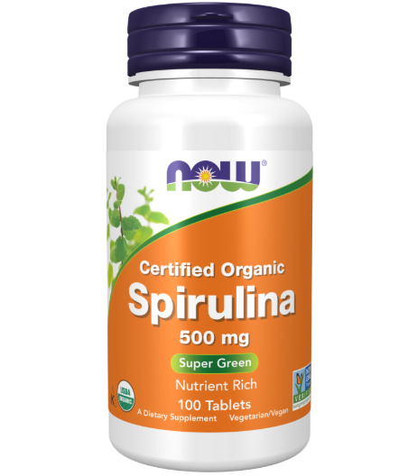 NOW FOODS Spirulina, 500mg - 100 tabletti