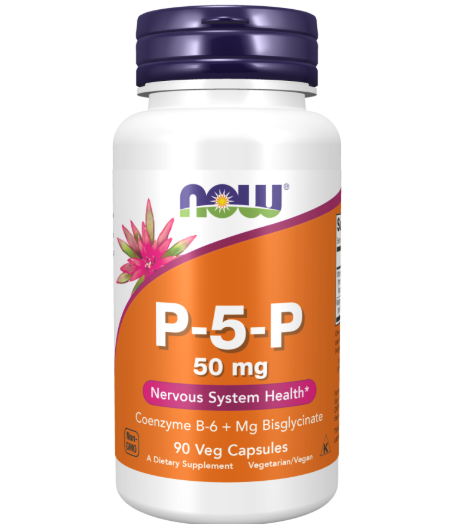 NOW FOODS P-5-P, 50 мг - 90 растительных капсул