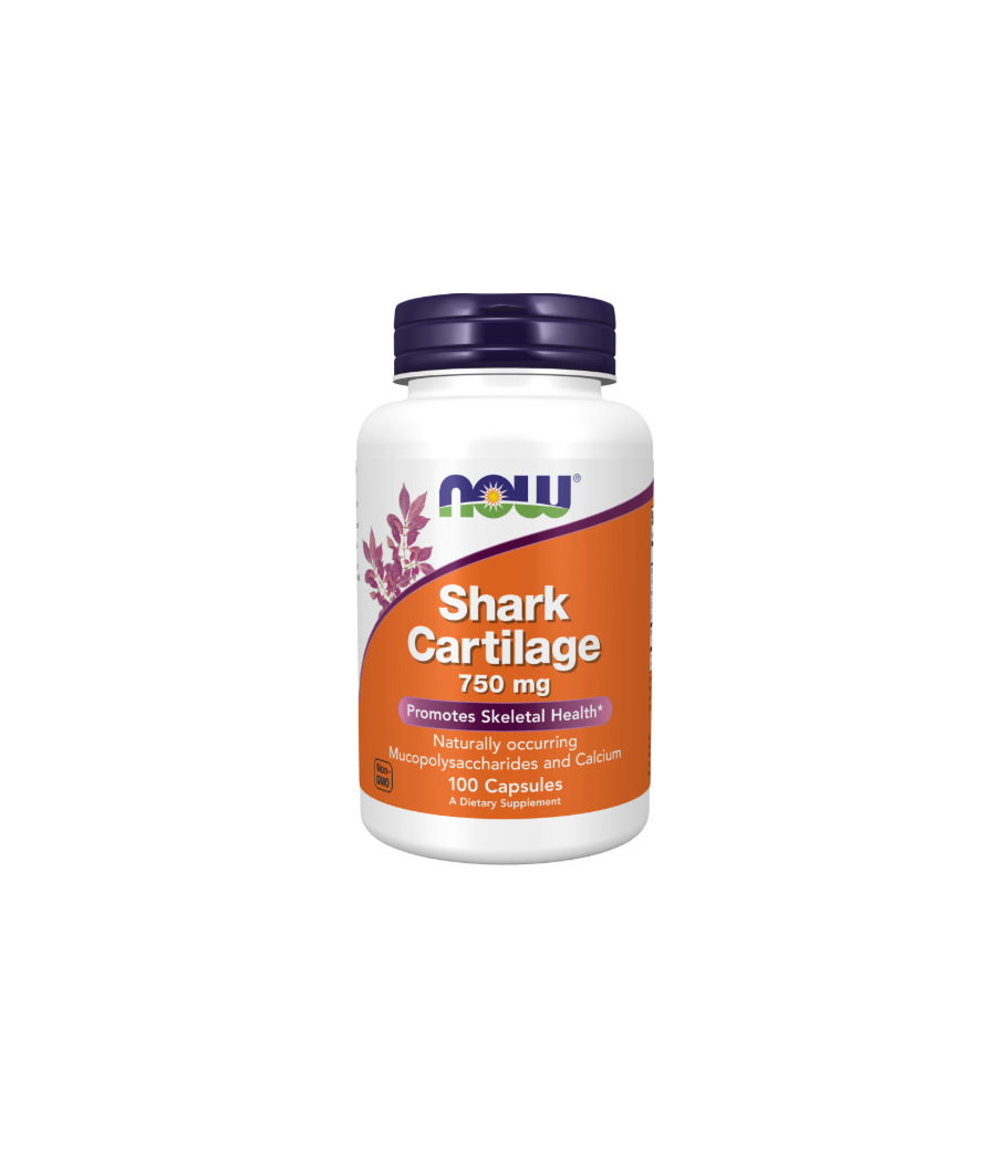 NOW FOODS Shark Cartilage, 750mg – 100 kapslit – madala kalorsusega toode firmalt NOW, osta Bombbar-ist