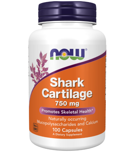 NOW FOODS Shark Cartilage, 750mg – 100 kapslit